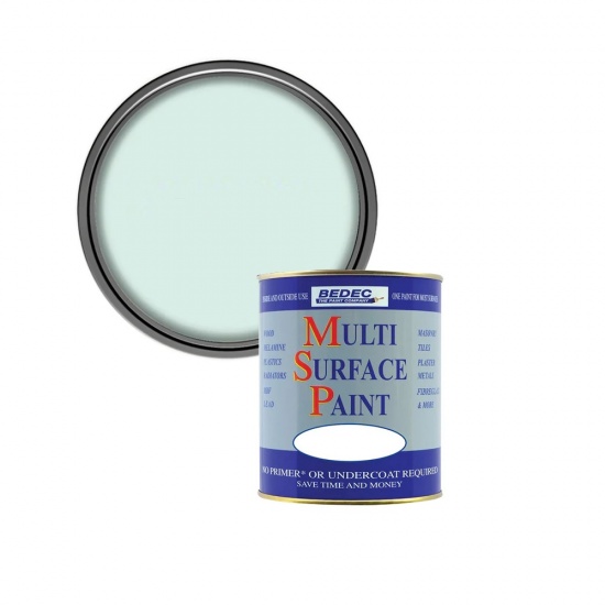 Bedec Multi Surface Paint Soft Satin 750ml - Soft Mint
